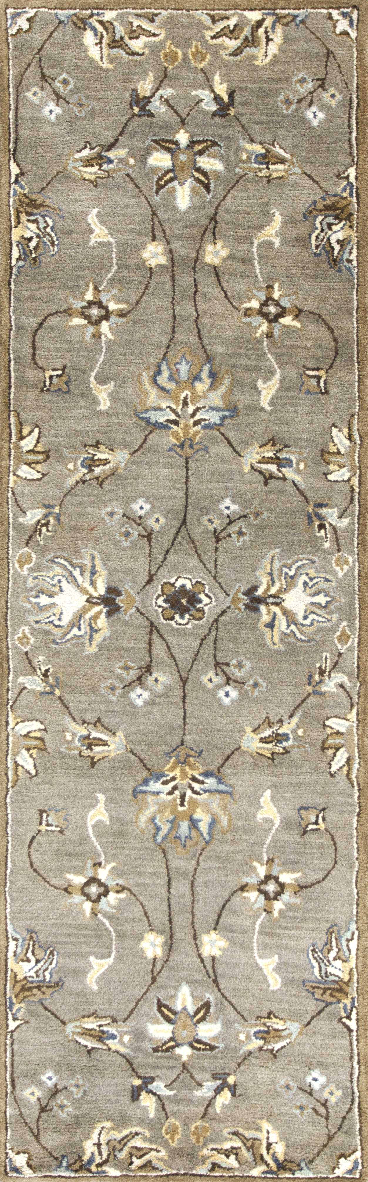 Exquisite Hand-Tufted Grey Allover Kashia Rug Crafted from Premium New Zealand Wool for a Timeless and Elegant Home Decor