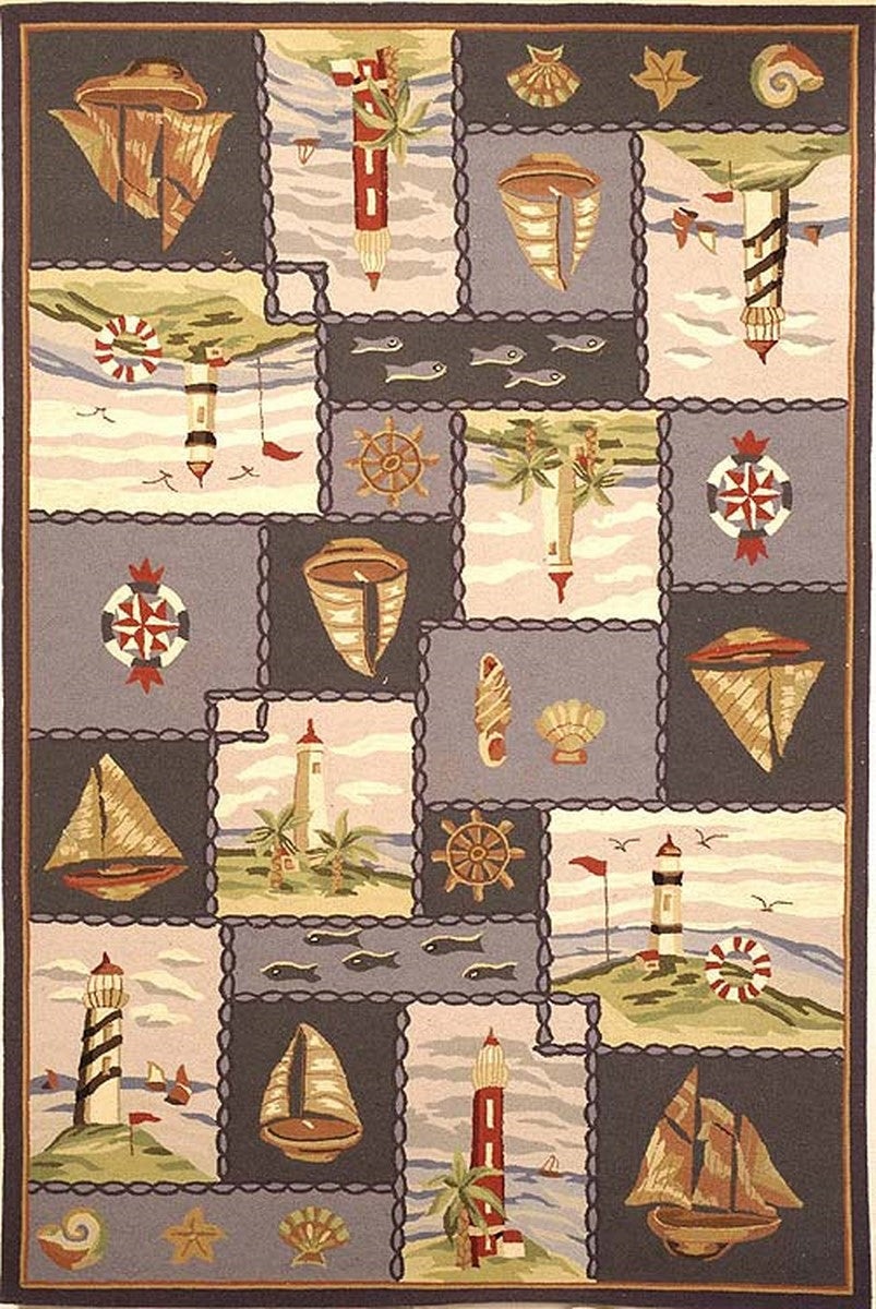Luxurious Hand-Hooked Chelsea Rug in 100% Virgin Wool with American & European Designs