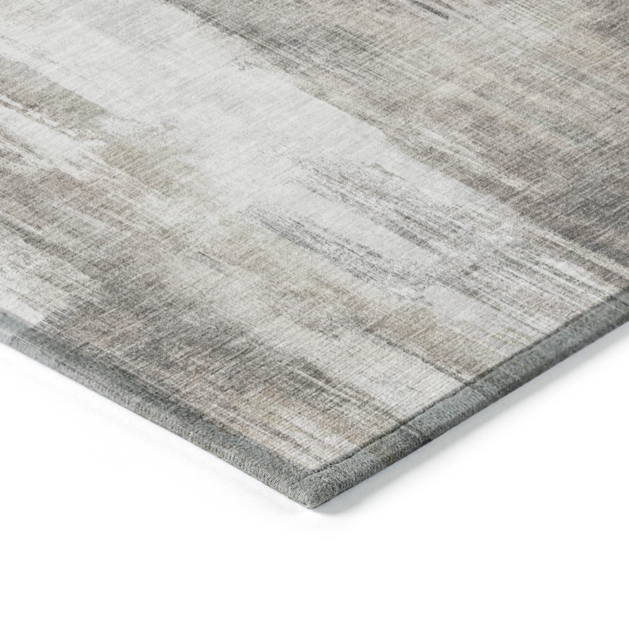 Washable, Stain-Resistant, Non-Skid Teal Abstract Outdoor Runner Rug for Any Space