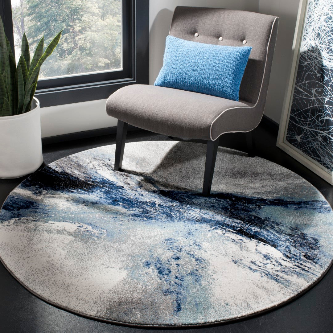 Luxurious Power Loomed Rectangular Galaxy Rug Crafted from Durable Polypropylene with Jute Backing