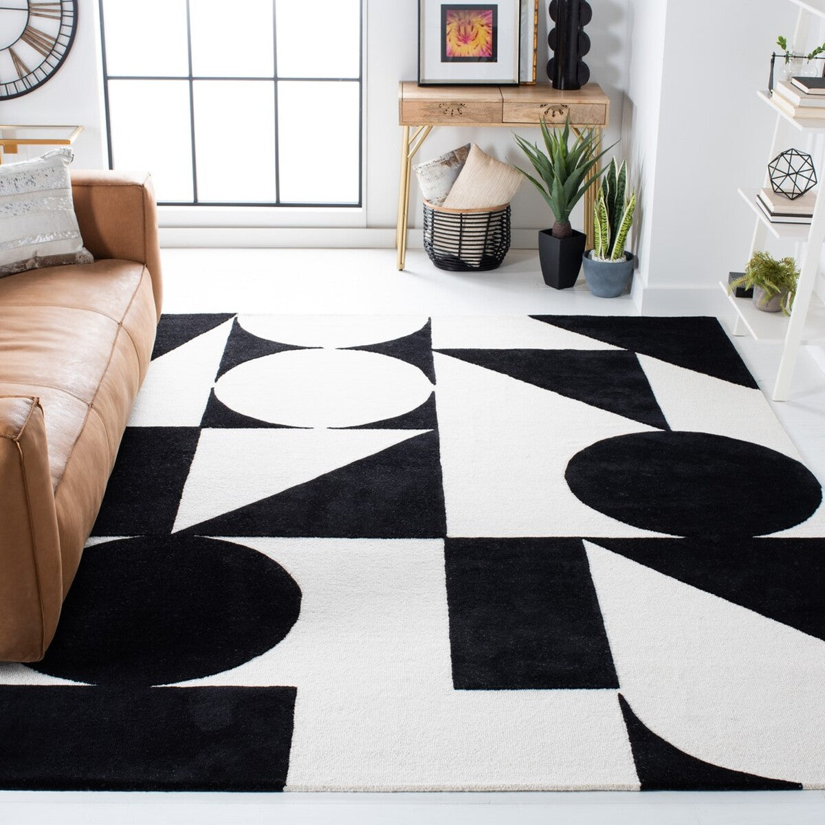 Contemporary Hand - Tufted Wool - Cotton Rodeo Rug for Modern Home Luxury Decor