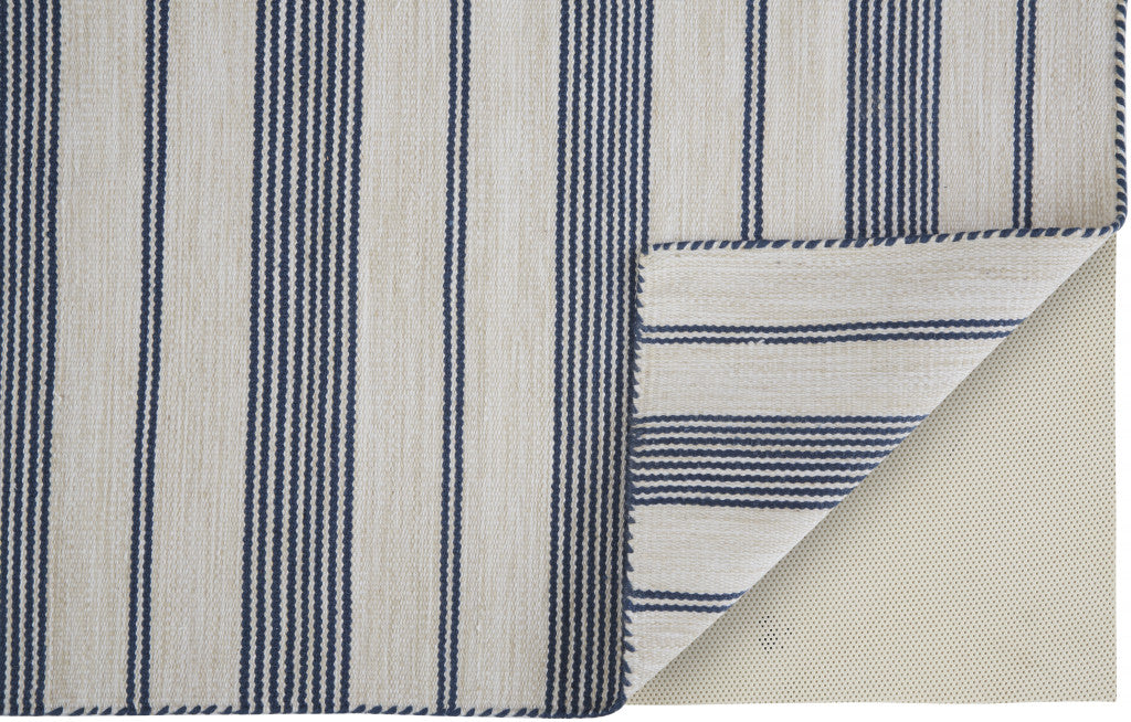 Stylish Modern Hand - Woven Stain - Resistant Area Rug with Striped Design for Comfortable Home Decor