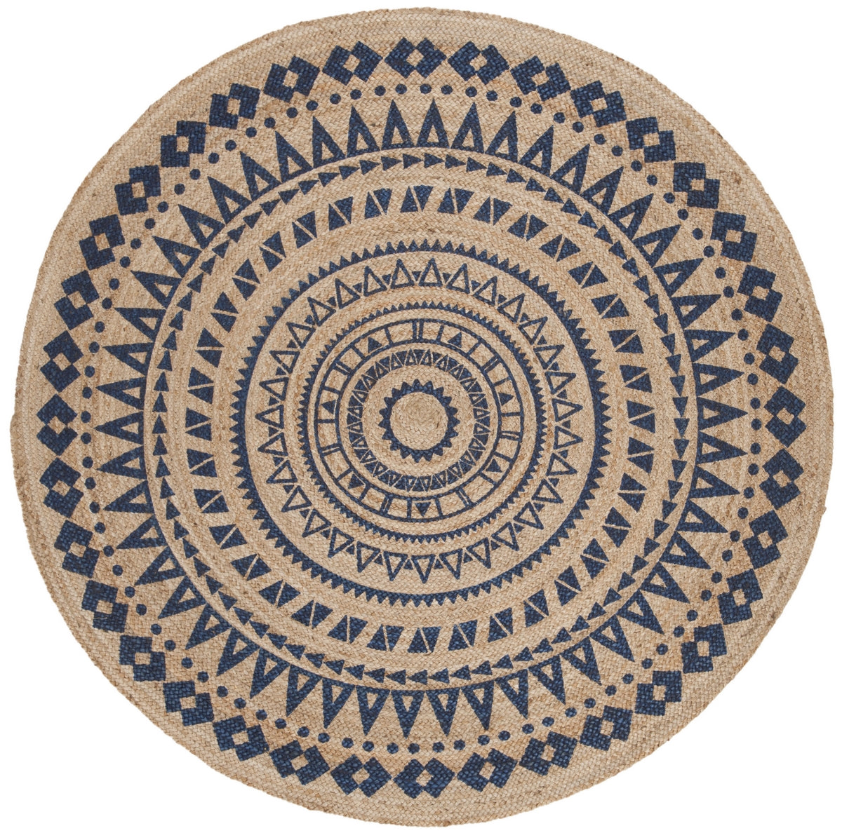 Exquisite Natural Hand-Woven Jute Floor Rug from India - An Eco-Friendly and Timeless Addition to Your Home Décor