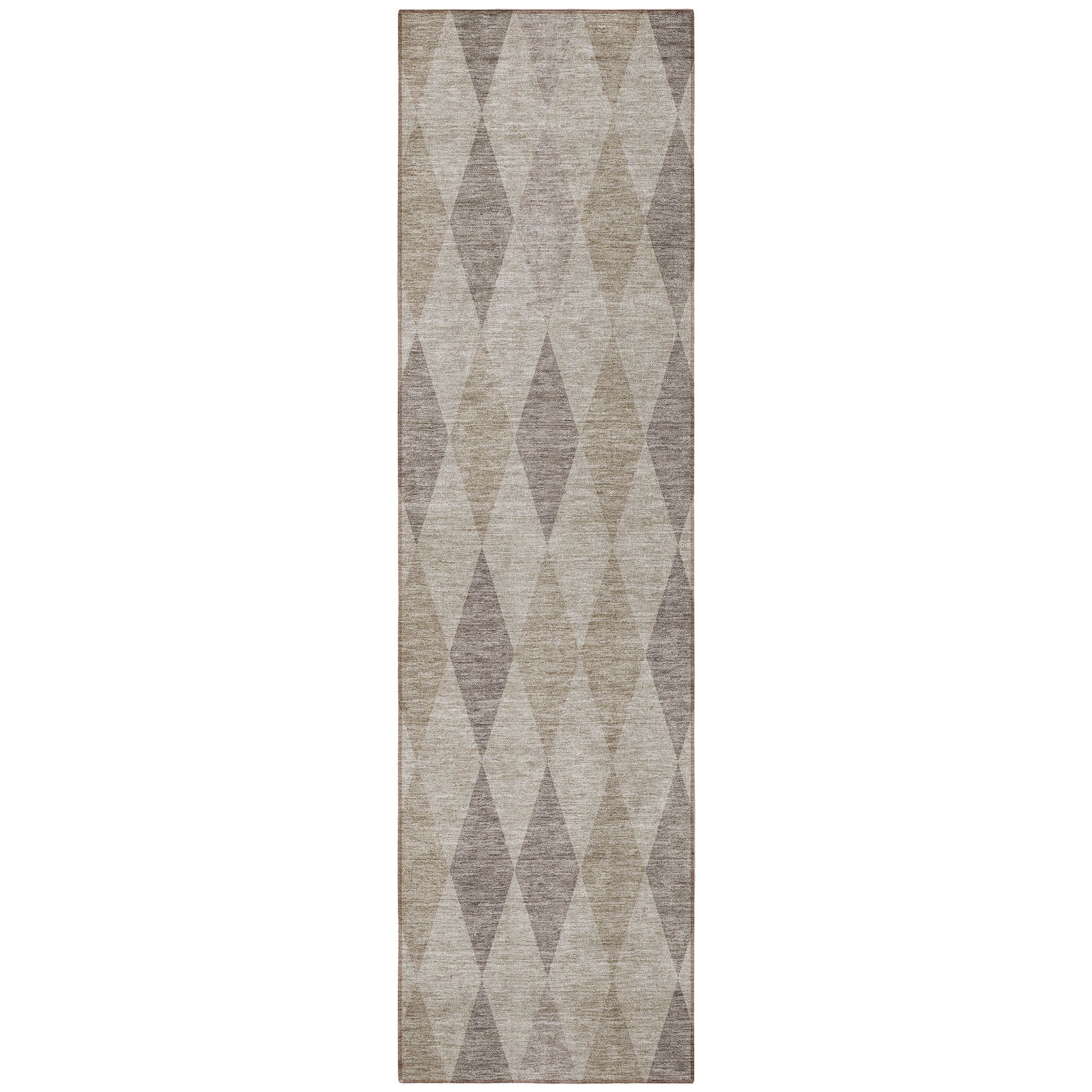 Washable, Stain-Resistant & Non-Skid Geometric Purple Outdoor Runner Rug for Your Space