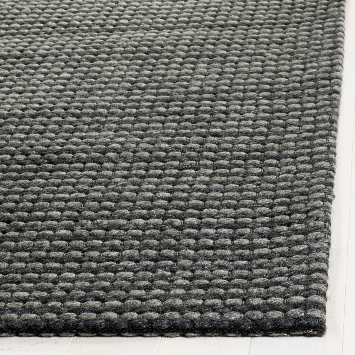 Artisan-Made Natura Hand Woven Soft Wool Rug with Distinct Texture for Coastal Elegance