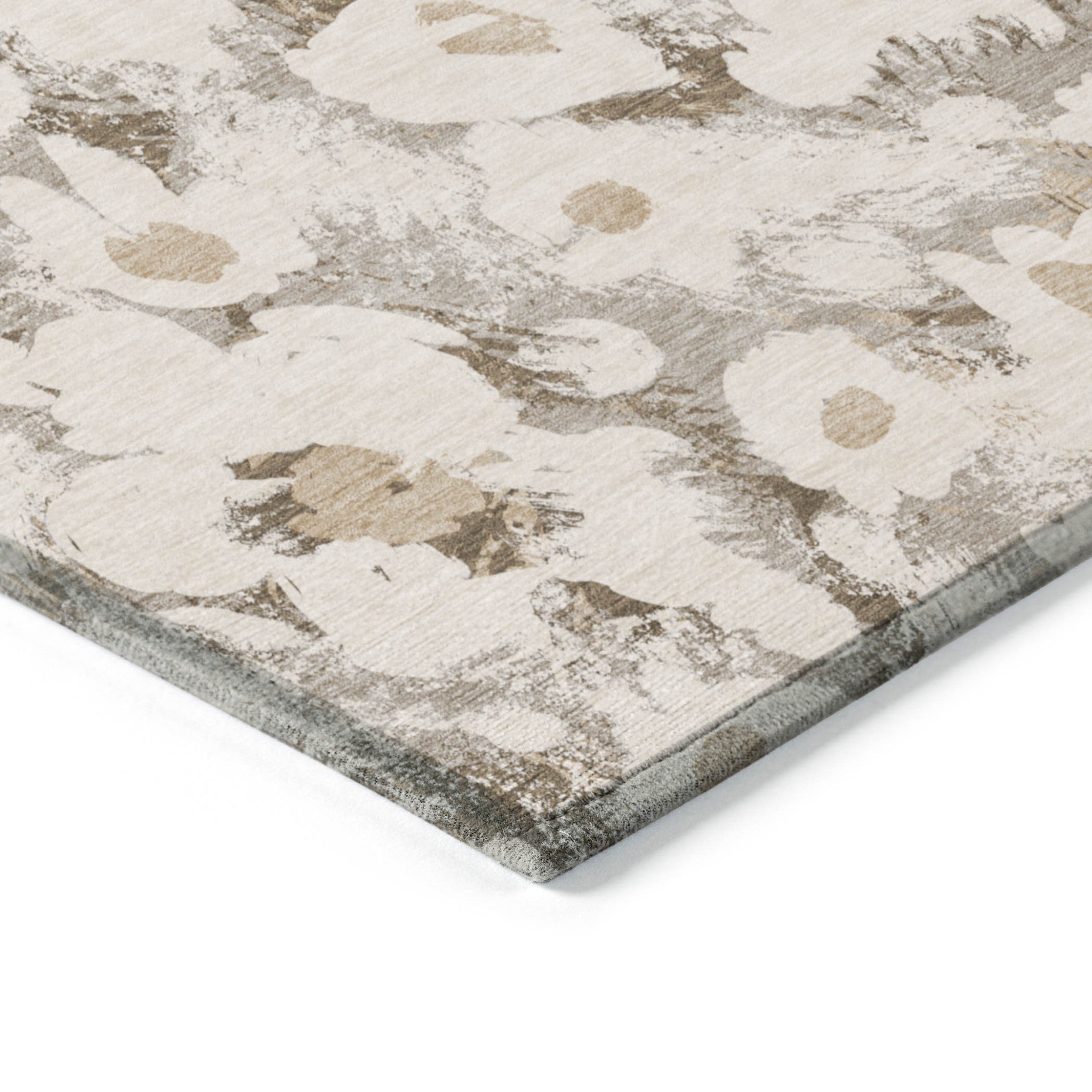Exquisite Floral Indoor and Outdoor Runner Rug with Stain-Resistant, Non-Skid, and Washable Design for Home Decor