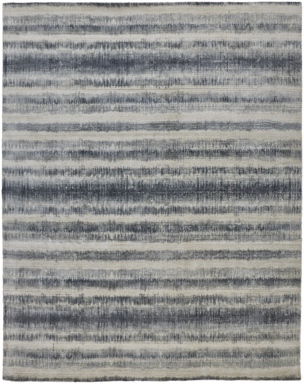 Exquisite Hand-Woven Area Rug in Elegant Tan, Ivory & Black Abstract Design for Home Decor