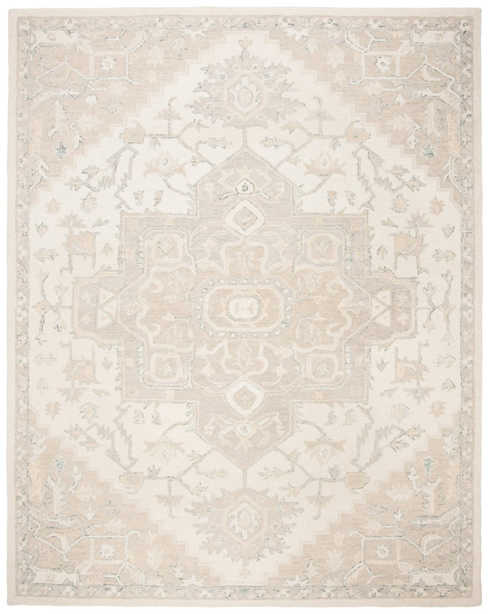 Exquisite Hand - Tufted Micro Loop 503 Wool and Cotton Traditional Area Rug for Enduringly Elegant Spaces