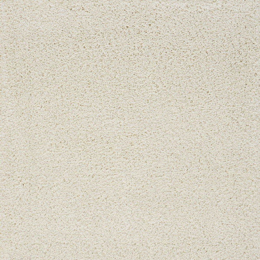 4' x 6' Soft, Stain - Resistant Ivory Shag Area Rug for Kids & Pets