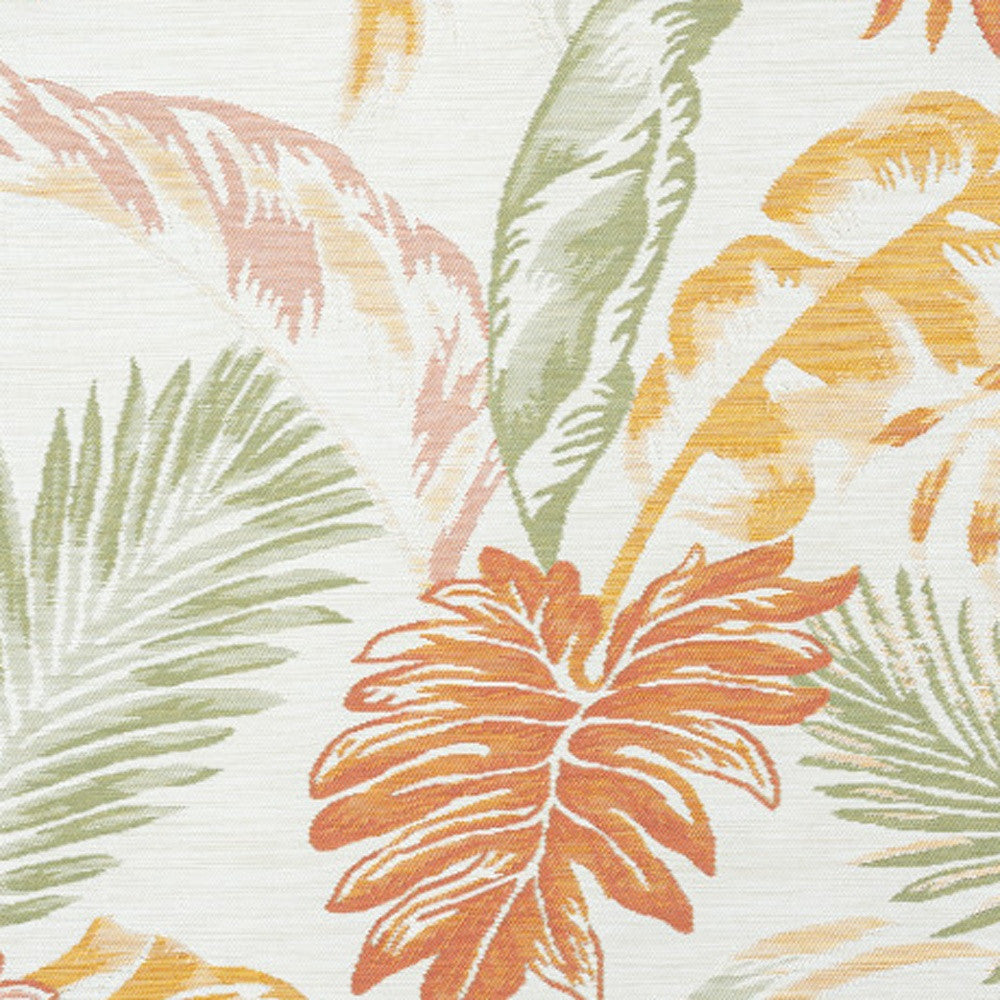 Stylish and Practical Indoor-Outdoor Area Rug with Palm Leaf Design - Stain Resistant, Ideal for Spaces with Kids and Pets