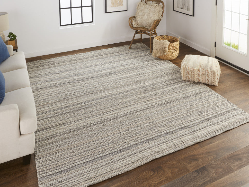 Stain-Resistant Hand-Woven Wool Area Rug for Timeless Home Decor