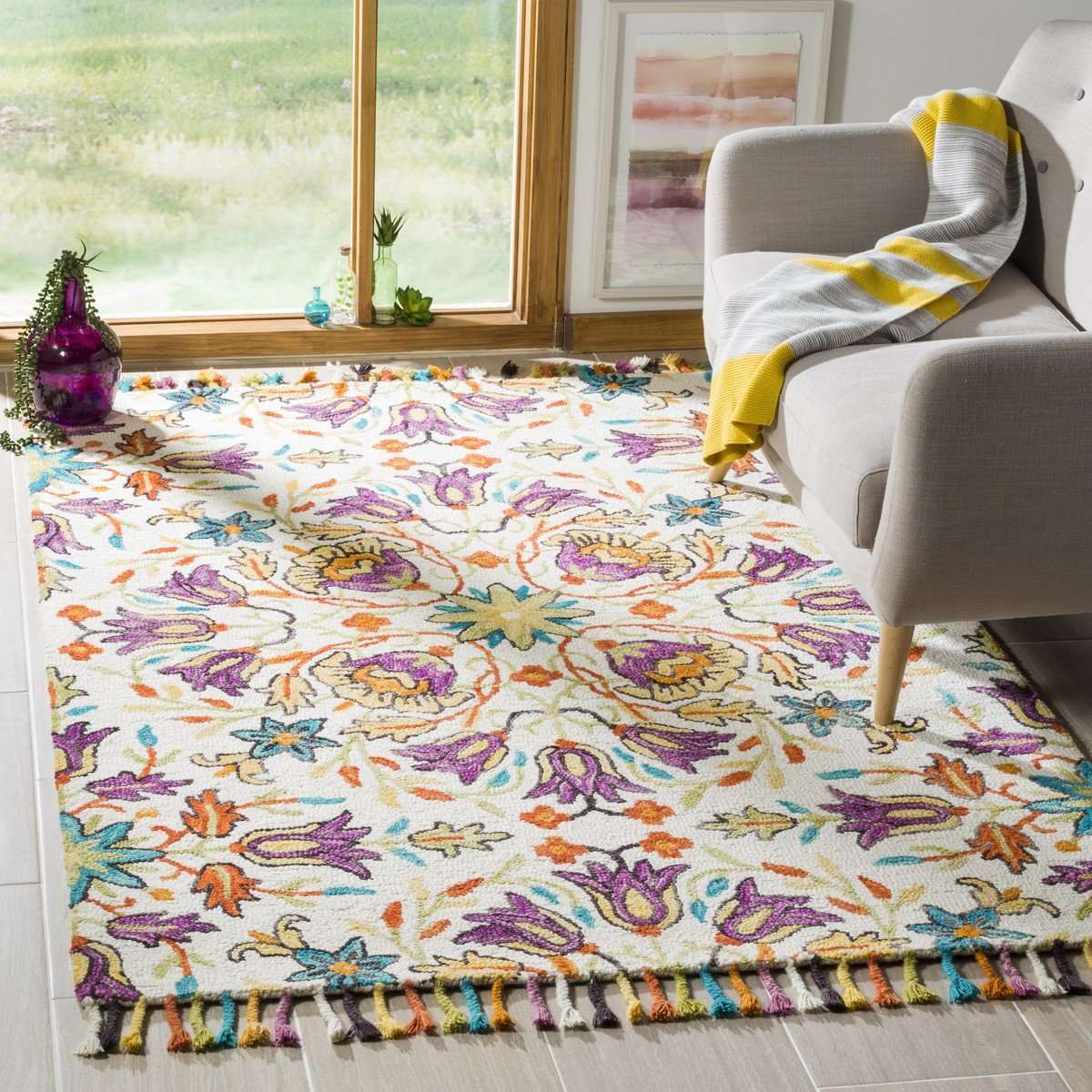 Luxurious Aspen Hand-Tufted Wool Rug with 7mm Pile for a Cozy Home