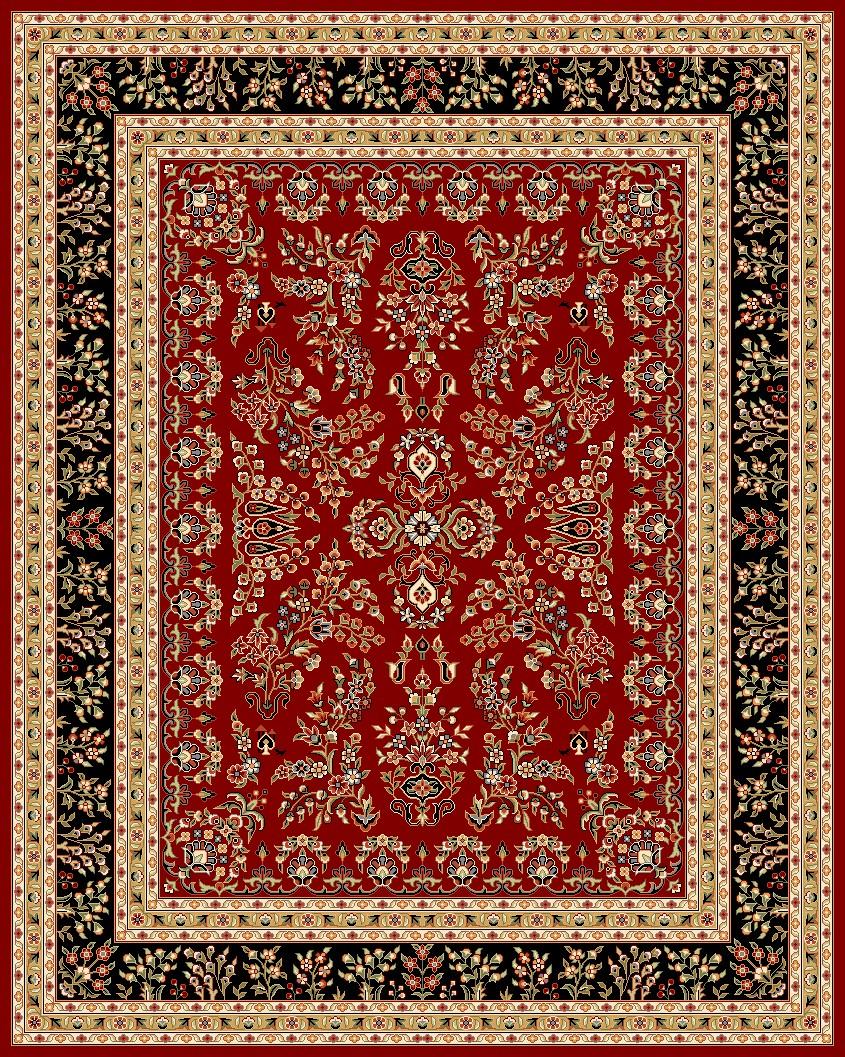 Lnh331 Stylish Power Loomed Polypropylene Pile Floor Rug with Exquisite Turkish Design for All Home Decor Requirements