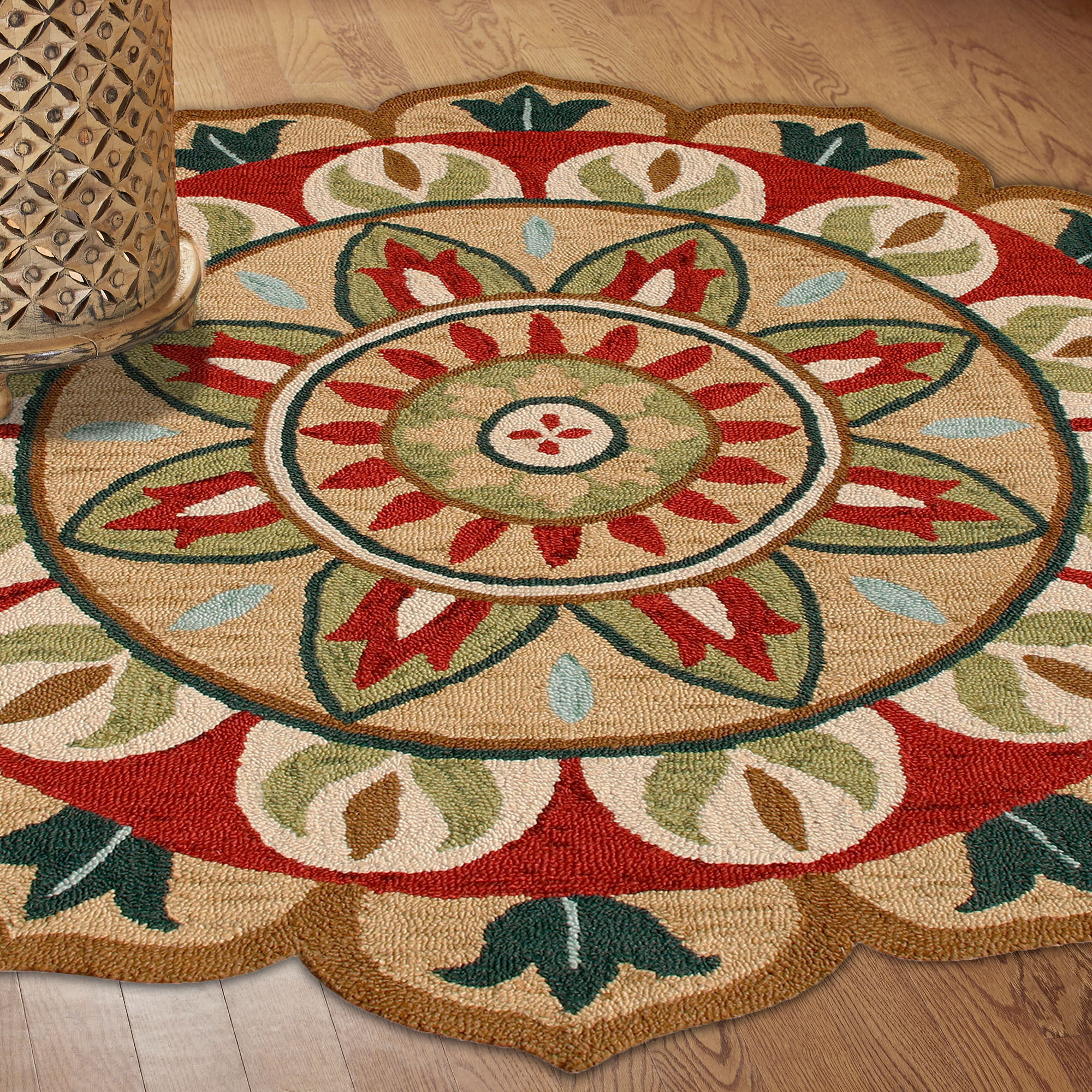 Exquisite Hand-Tufted Wool Area Rug with Blue Floral Design to Enhance Your Living Space in Style and Elegance