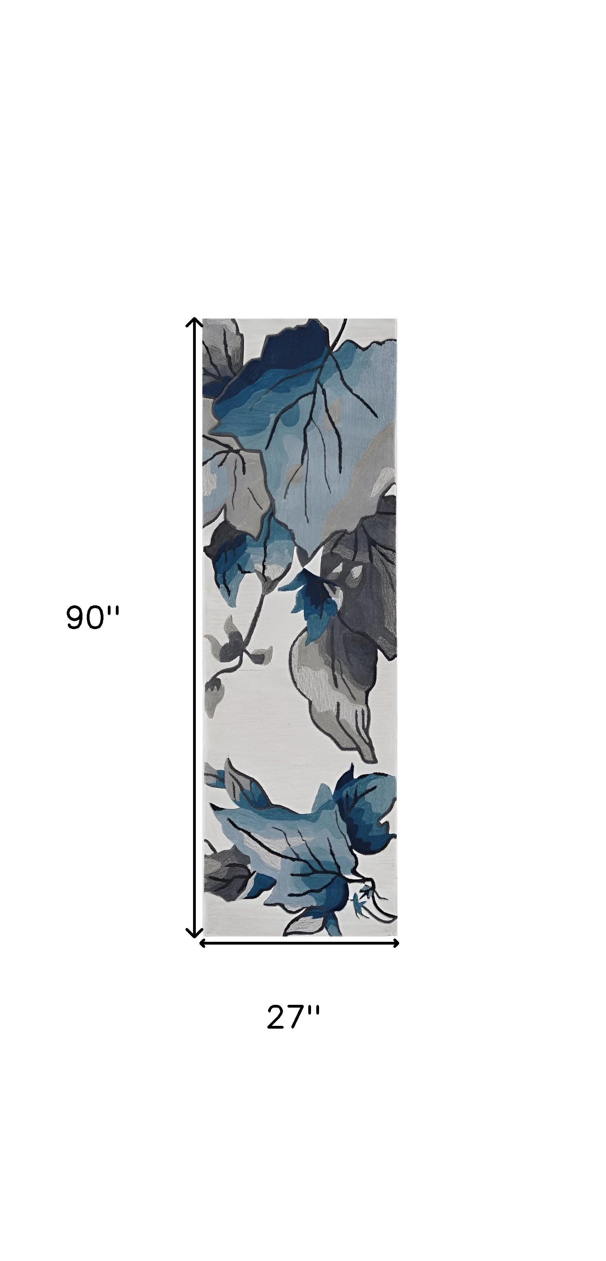 Elegant Hand-Tufted Tropical-Style Polyester Area Rug for Sophisticated Indoor Living Spaces