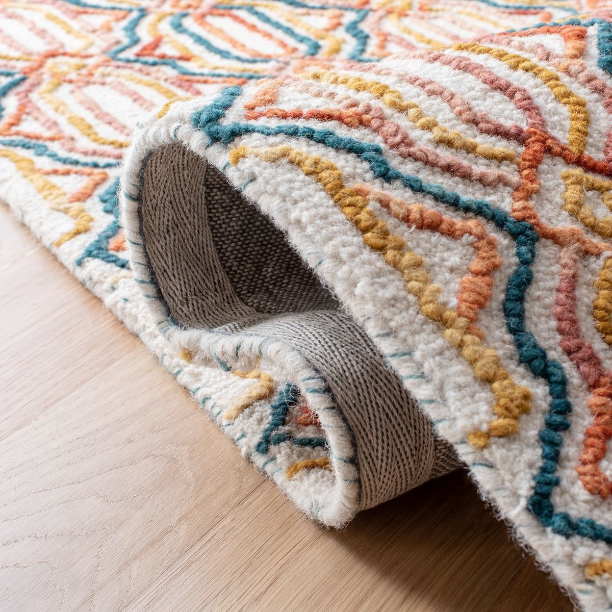 Trace 511 Exquisite Hand-Tufted 100% Wool Pile Luxury Rug for Modern Interior Decor, Skillfully Crafted in India