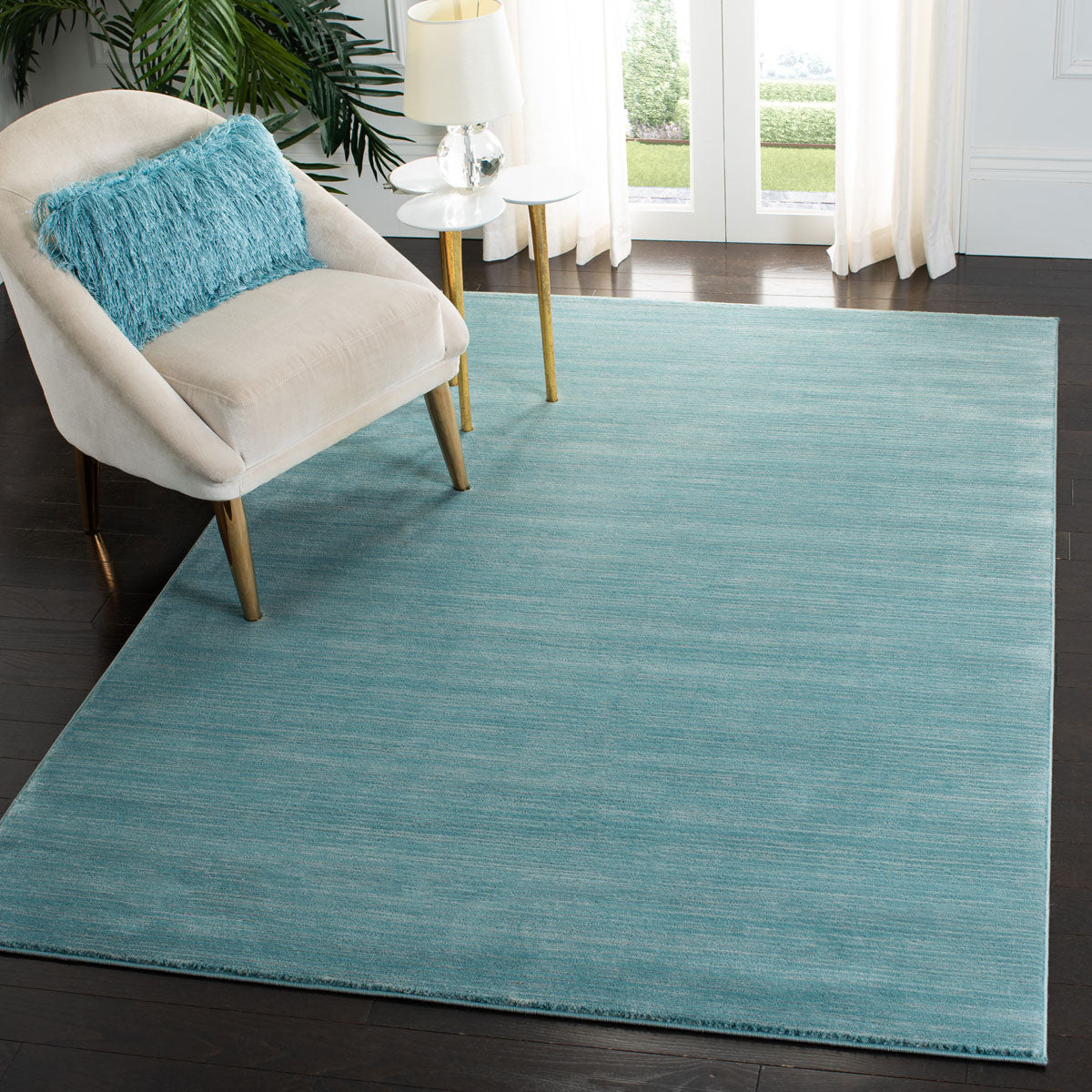 Elegant Vision 606 Flat Weave Area Rug Crafted from a Durable Blend of Polypropylene and Polyester for Home Decor