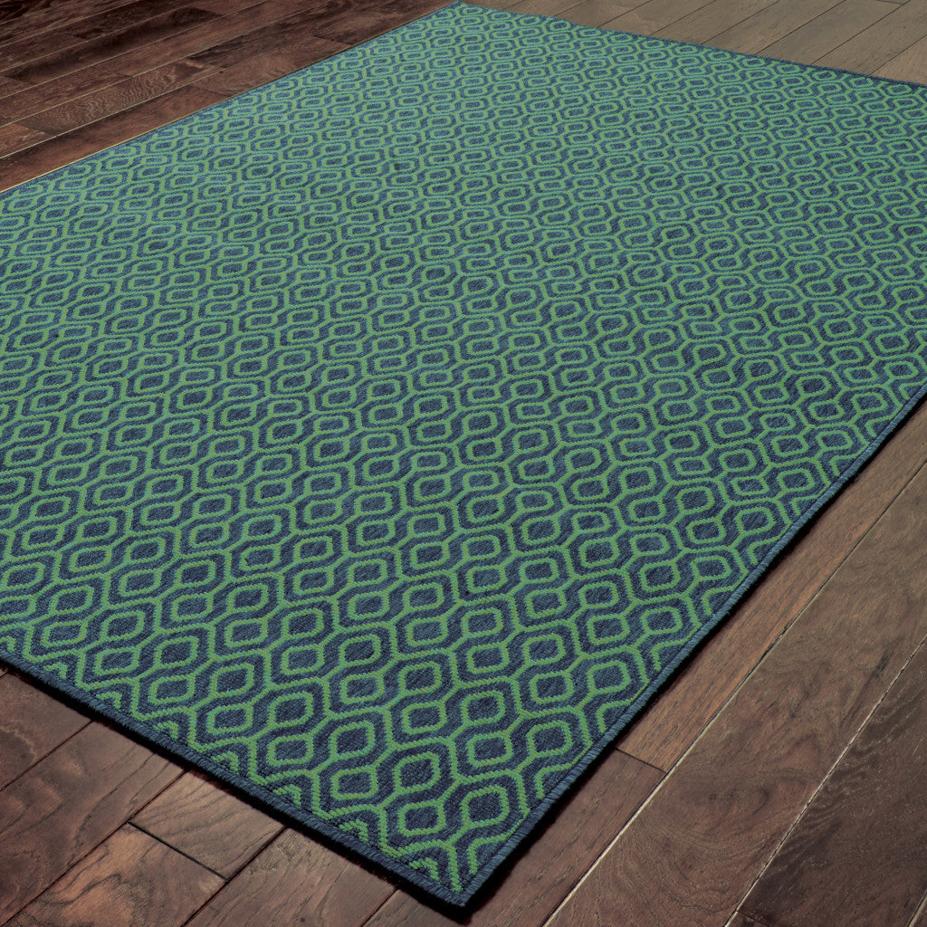 5x8 ft Stain-Resistant Geometric Outdoor and Indoor Area Rug for Decorating Your Living Spaces