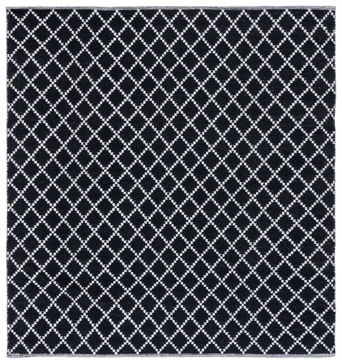 Stylish Handcrafted Indian Bohemian Flat Weave Cotton Area Rug - Lightweight