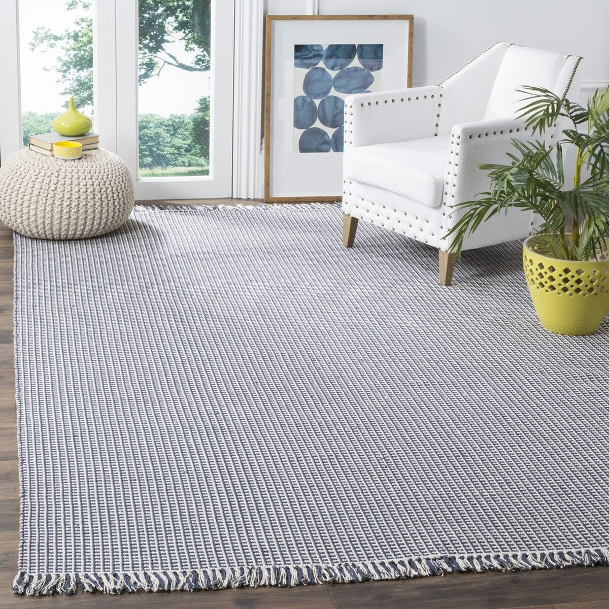 Exquisite Montauk Hand-Woven Indian Cotton Area Rug - Ideal, Durable, and Stylish for Every Space