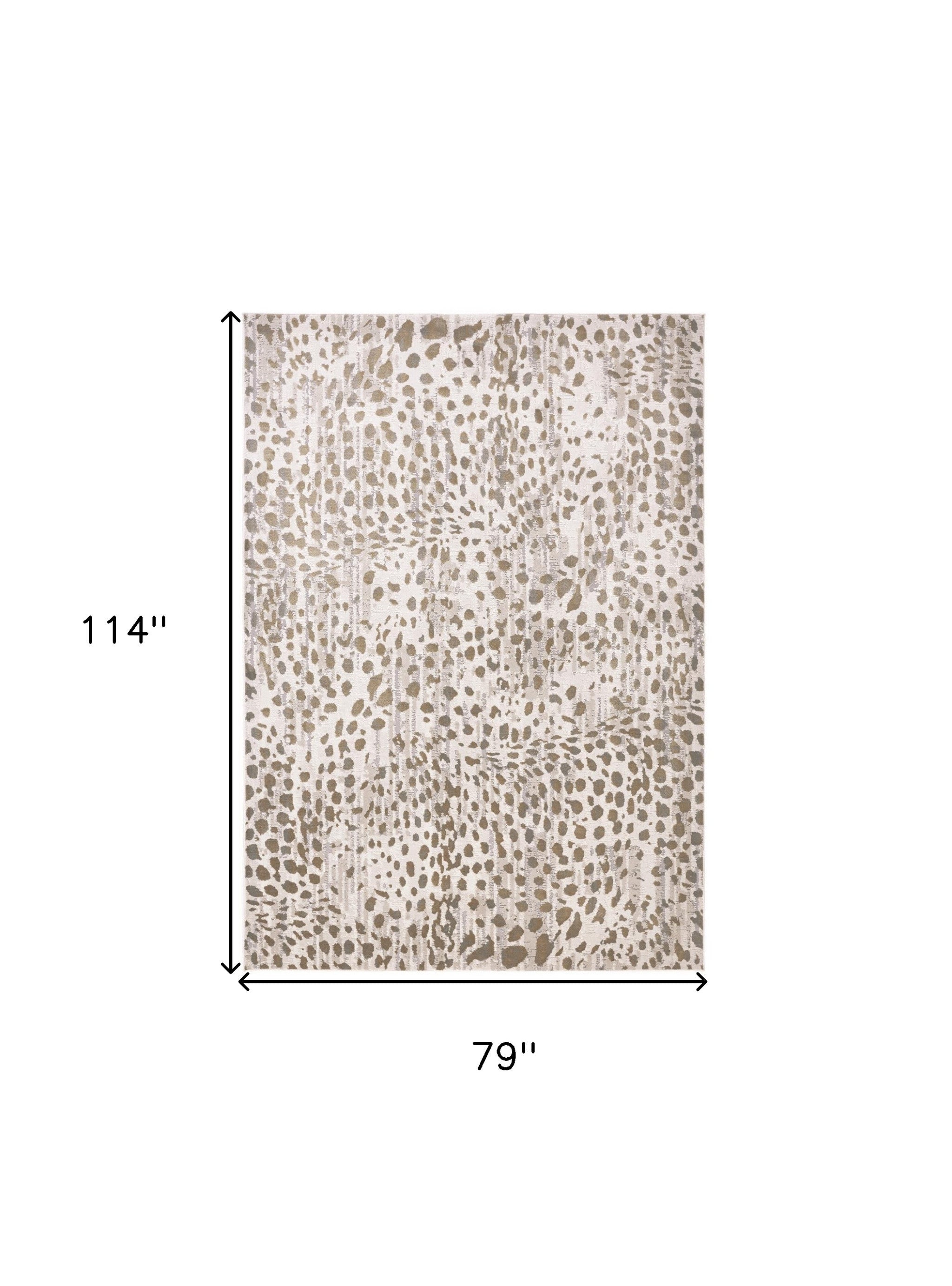 Stylish Stain-Resistant Area Rug with Brown and Ivory Abstract Design for Enhanced Home Comfort and Warmth