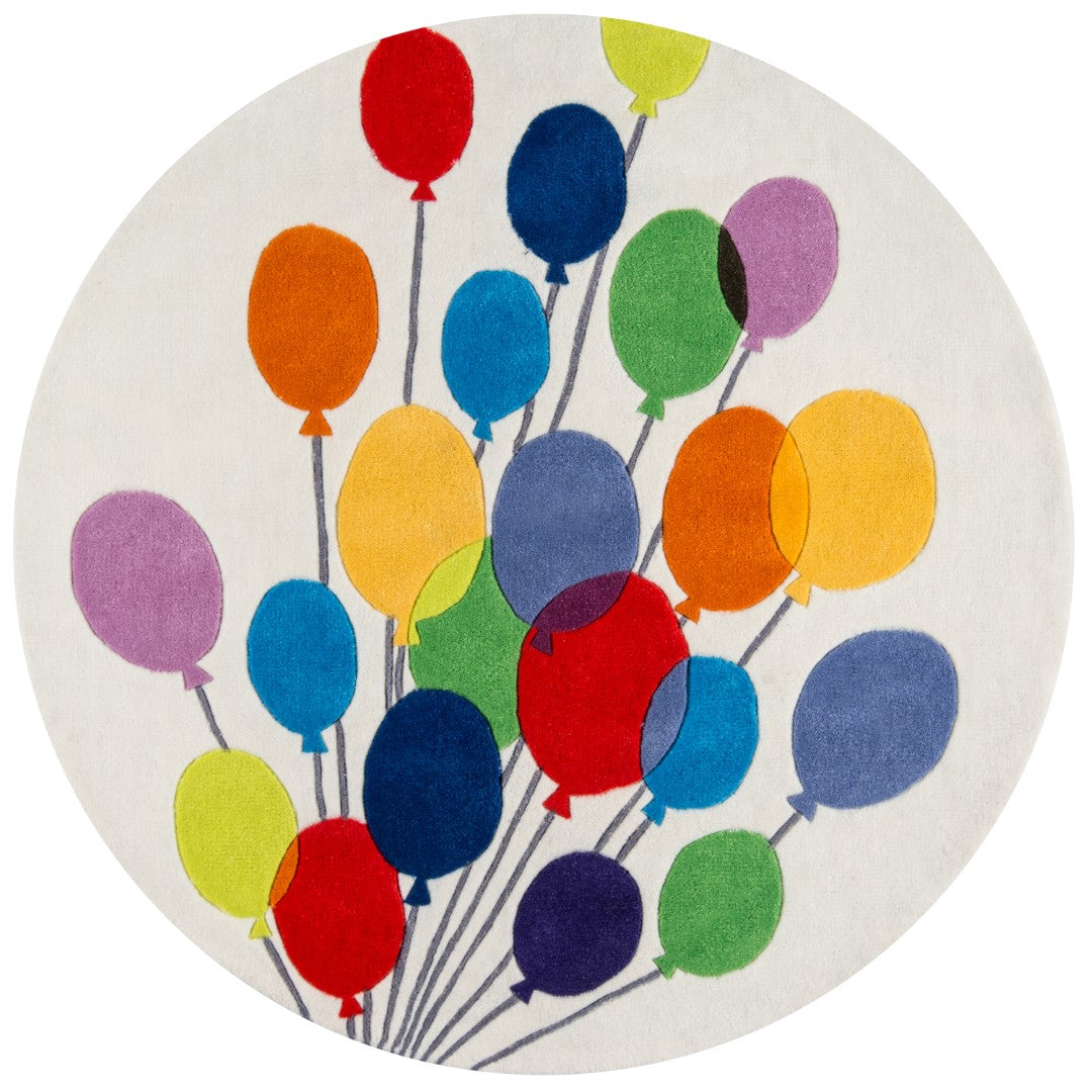 Lil Mo Kids' Hand-Tufted Area Rug with Whimsical and Playful Novelty Designs for Bedrooms or Playrooms