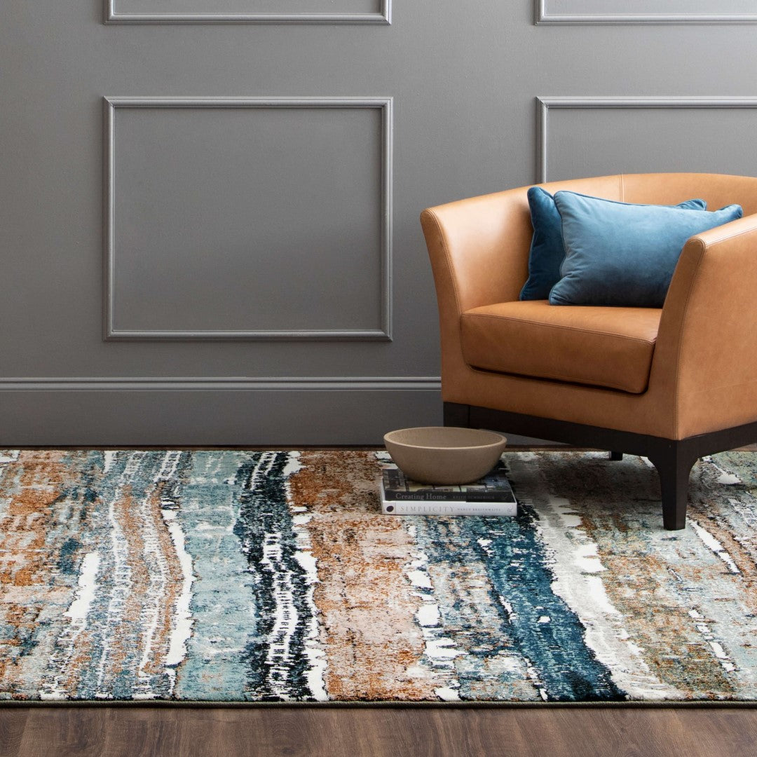 Epiphany Abstract Contemporary Area Rug - A Fashionable, Stain-Resistant Triexta Rug Design for Every Home Environment