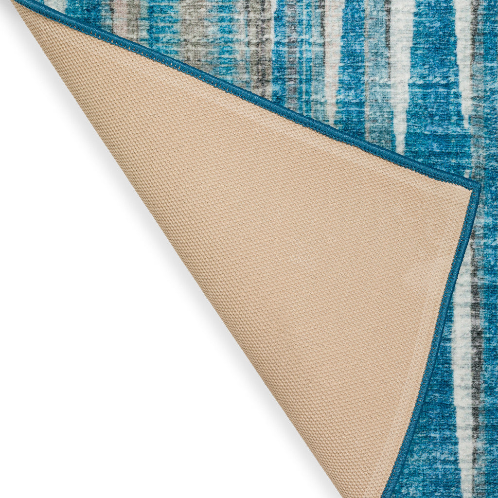 3' x 5' Handmade Blue Ombre Tufted Area Rug for Cozy & Contemporary Spaces