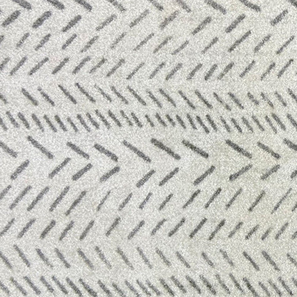 2' x 4' Stain-Resistant, UV-Protected Taupe Abstract Area Rug for Kids & Pets