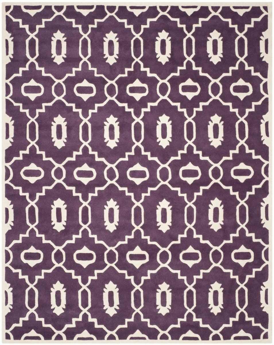 Safavieh Chatham Hand - Tufted Wool Floor Rug with Elegant Moroccan Patterns and a Contemporary Color Scheme for Sophisticated Interior Decor