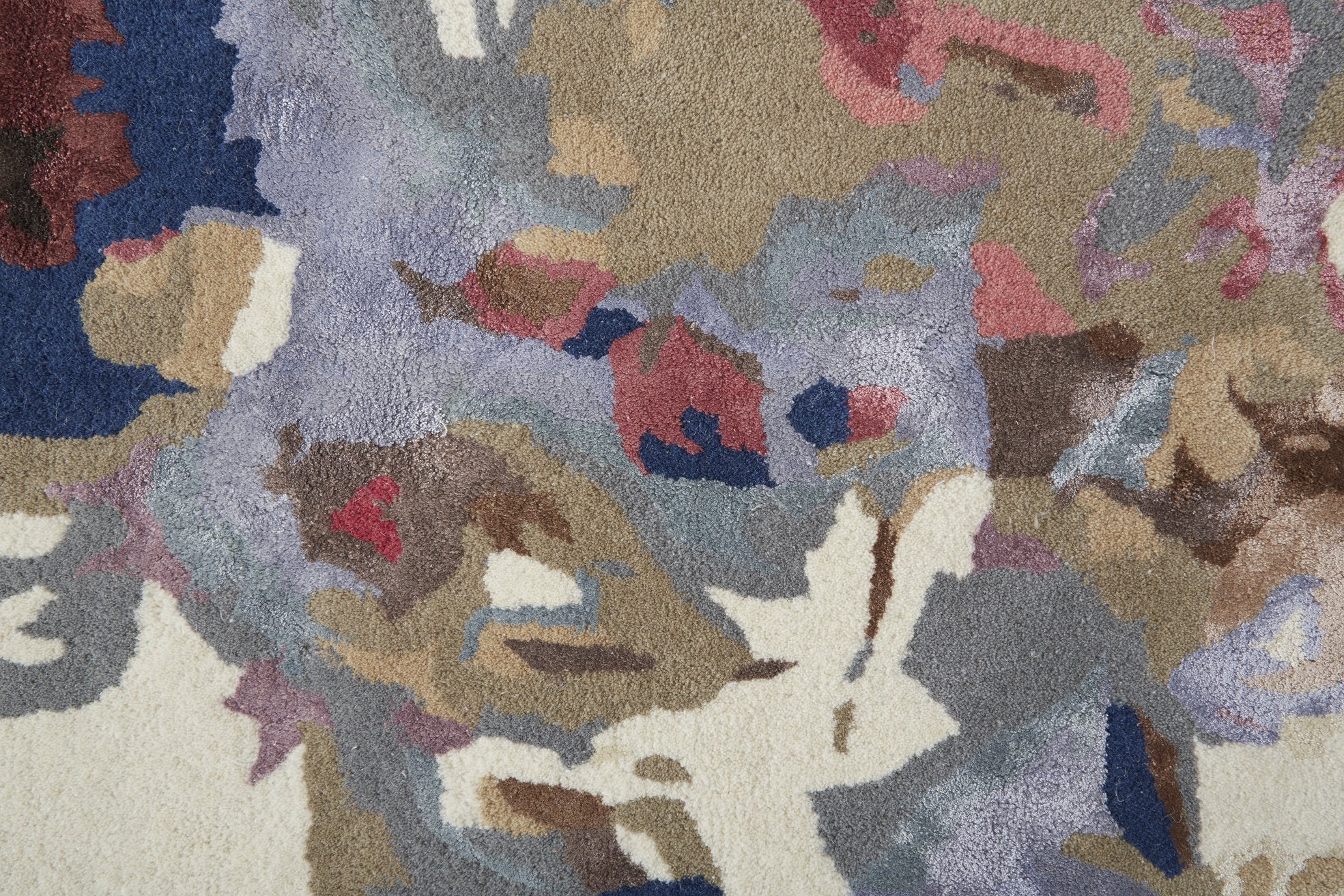 DFY8865F Dafney Hand-Tufted Luxury Floral and Botanical Area Rug with a Captivating Whimsical Watercolor Design in Stunning Vivid Colors for an Elegant Ambiance