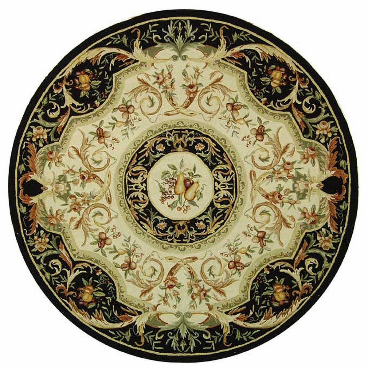 Chelsea Hand-Hooked Wool Rug - 100% Pure Virgin Wool Pile with Sturdy Cotton Backing, Boasting Timeless Design Elegance
