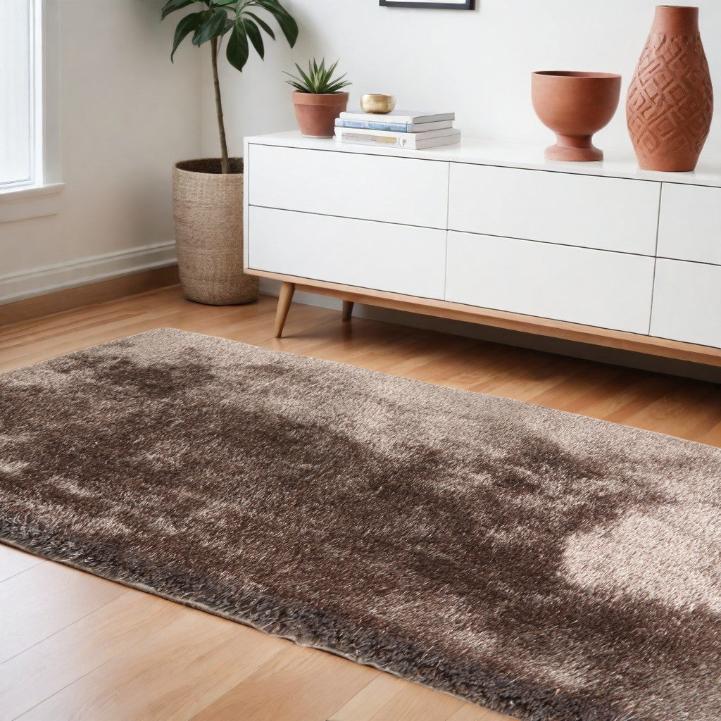 Luxurious Hand-Tufted Charcoal Shag Rectangle Area Rug for Warm & Stylish Rooms