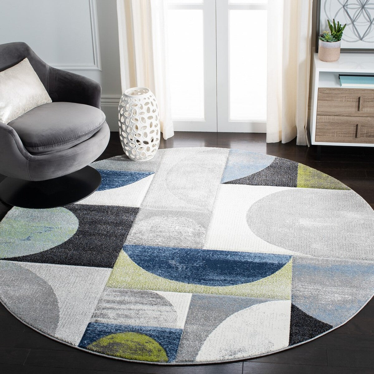 Hollywood-Style Contemporary Power Loomed Polypropylene Floor Rug for Elegant and Durable Home Decoration