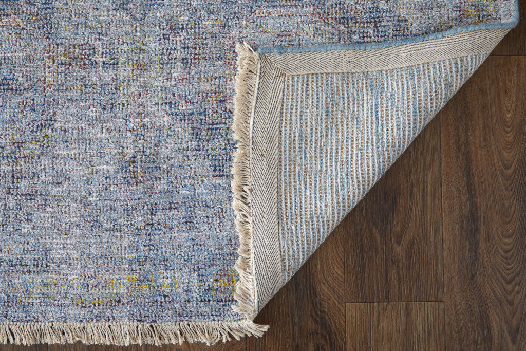 Exquisite Hand-Woven Abstract Area Rug in Distressed Ivory Design with Elegant and Timeless Fringe for Any Living Space