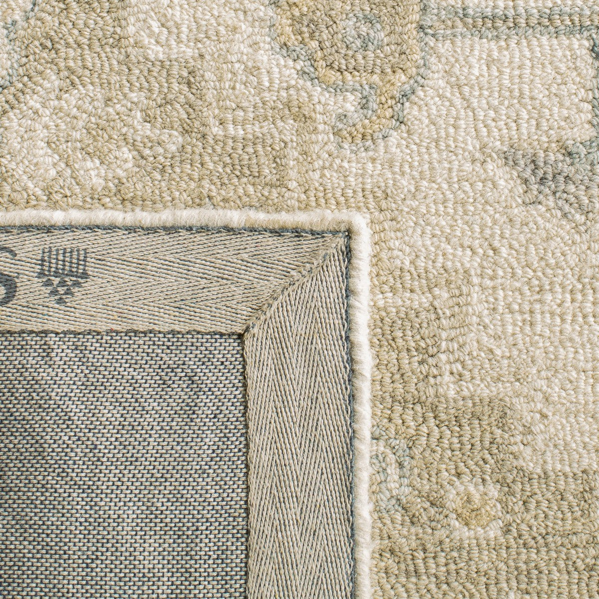 Exquisite Hand - Tufted Micro Loop 503 Wool and Cotton Traditional Area Rug for Enduringly Elegant Spaces