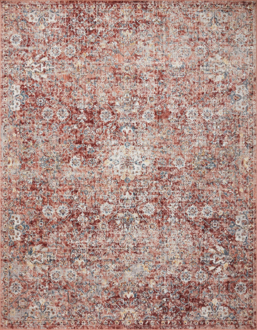 Cassandra 100% Polypropylene Power Loomed Traditional Floor Rug - Soft, Long - lasting, Vintage - like Design