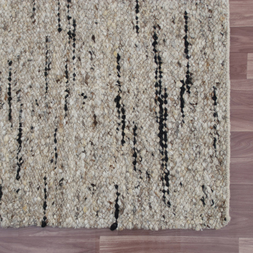 Exquisite Hand-Woven Wool Area Rug - One-of-a-Kind Artisan-Crafted Piece for Adding Warmth and Versatile Decor to Any Room
