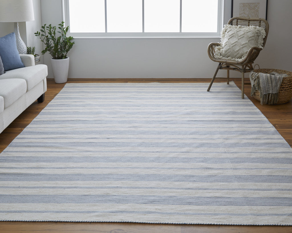Stylish Modern Hand - Woven Stain - Resistant Area Rug with Striped Design for Comfortable Home Decor