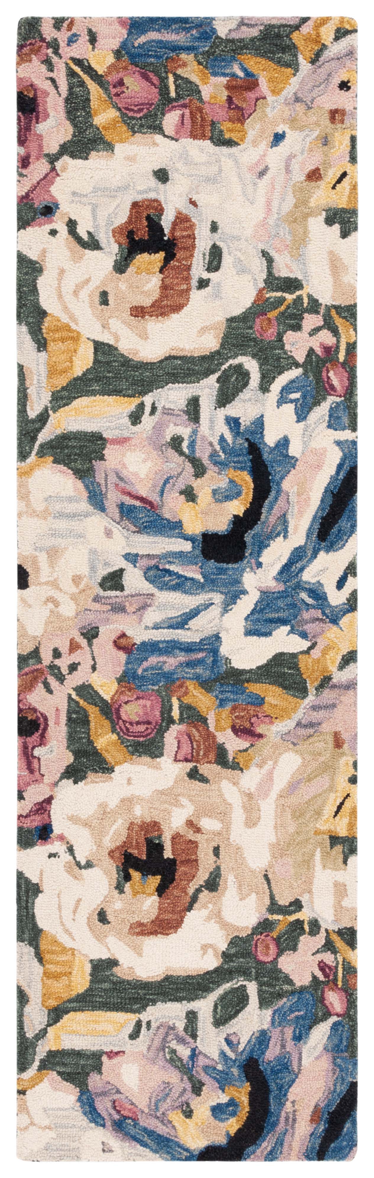 Luxurious Hand-Tufted Floral Area Rug Made of 85% Premium Wool for Exquisite Home Decor