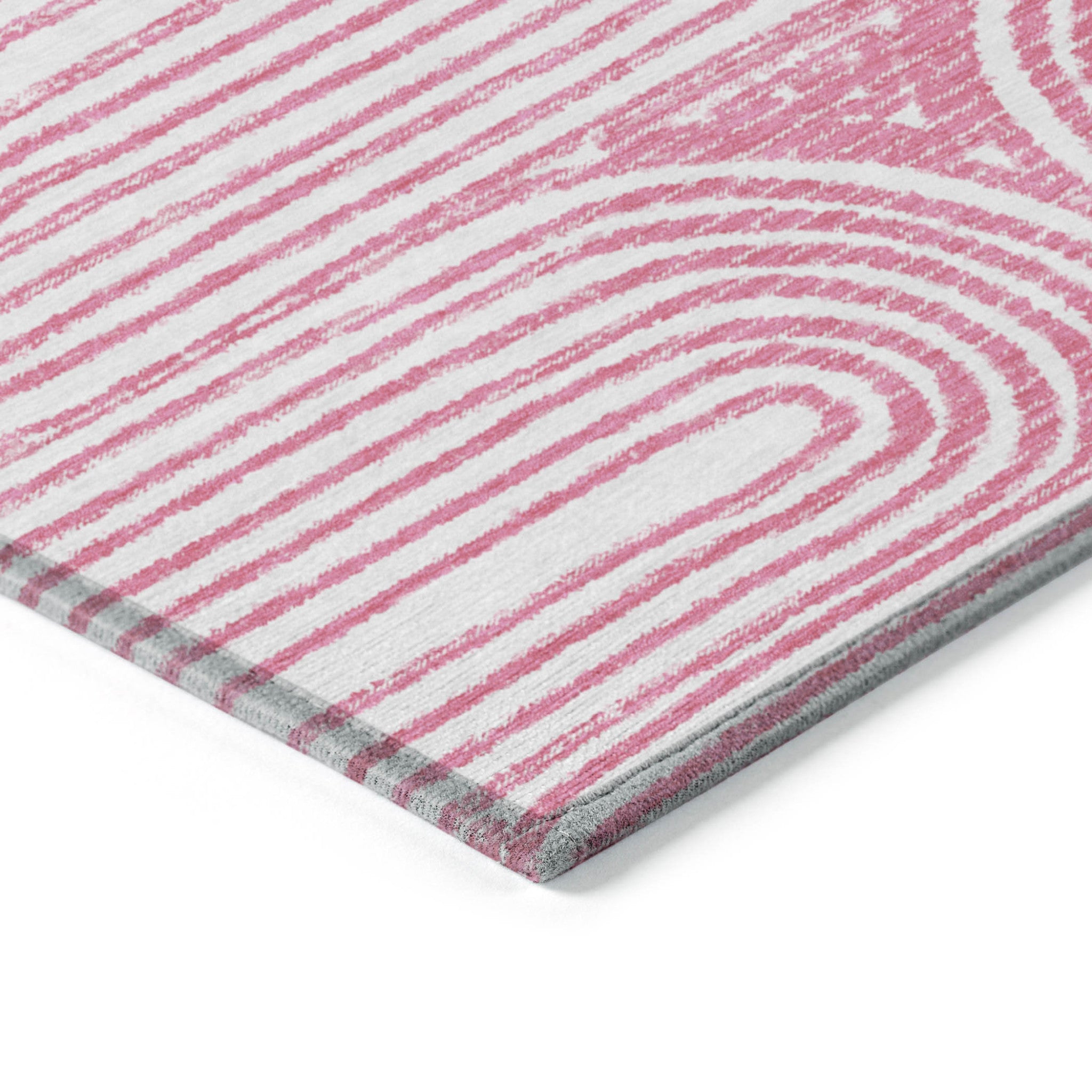 Modern Washable, Stain-Resistant & Non-Skid Abstract Indoor-Outdoor Runner Rug