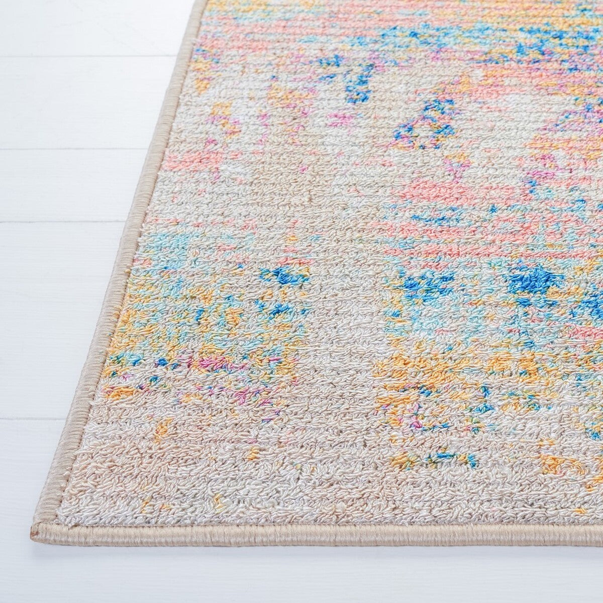 Sequoia Modern Power-Loomed Polyester Rug: Non-Slip, Machine-Washable & Stylish