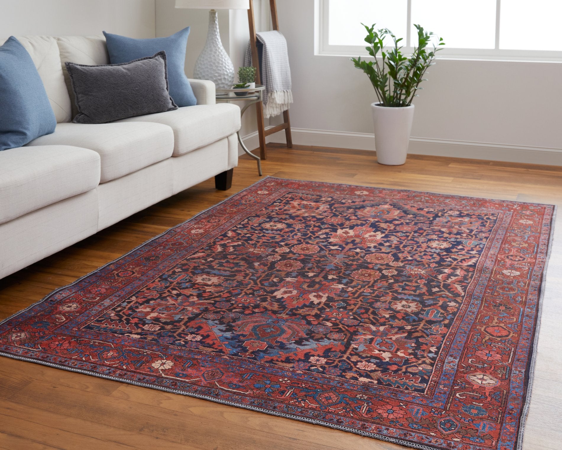 Feizy Rawlins Vintage-Inspired Machine-Made Polyester Oriental Floor Rug with Intricate and Stunning Patterns Suitable for Every Indoor Space