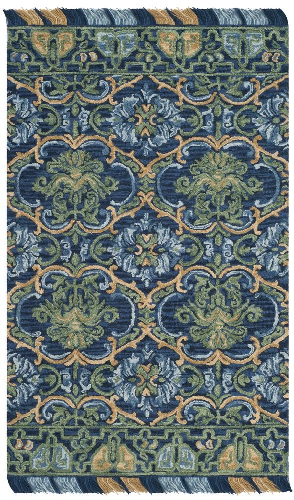 Exquisite Blossom-Style Hand-Tufted Wool Pile Rectangle Area Rug with Cotton Backing for Luxurious and Elegant Home Decor
