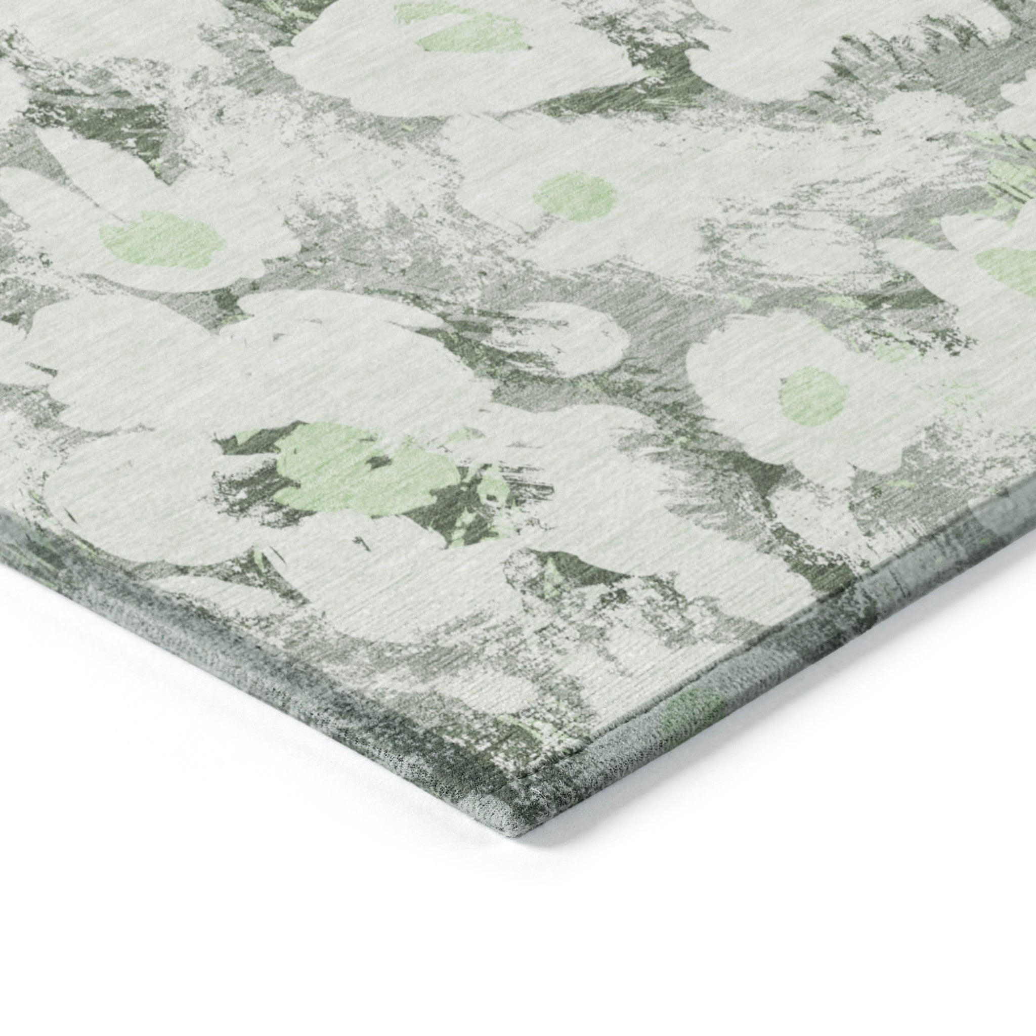 Exquisite Floral Indoor and Outdoor Runner Rug with Stain-Resistant, Non-Skid, and Washable Design for Home Decor