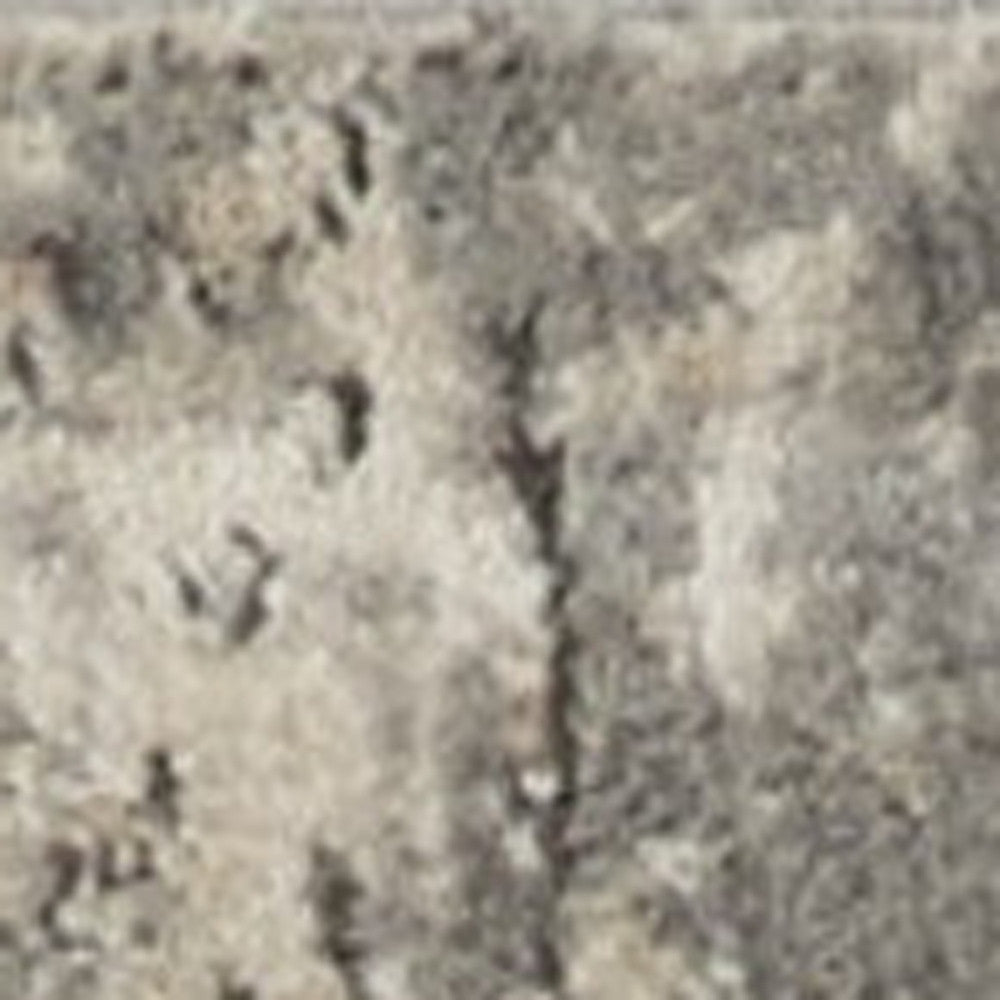 10-Foot Stylish Beige and Gray Abstract Power Loomed Runner Rug for Cozy Home Decor