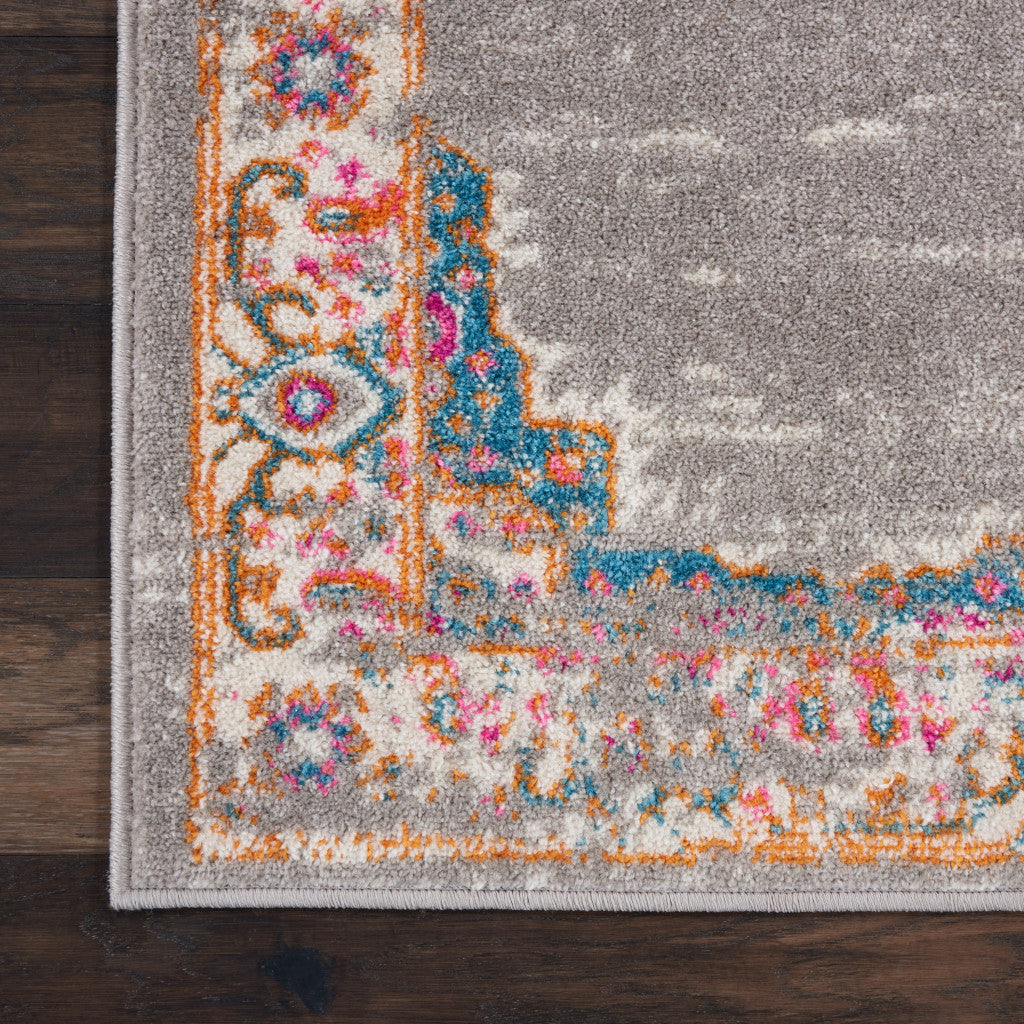 Stylish 12' x 15' Distressed Blue Moroccan Area Rug with Power Loom Design for Any Room