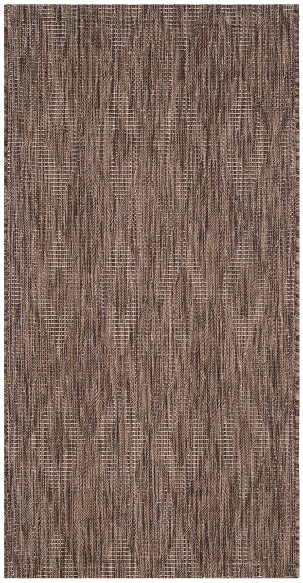 Stylish Courtyard Indoor/Outdoor Power - Loomed Rug with Diamond Motifs for Elegant Spaces