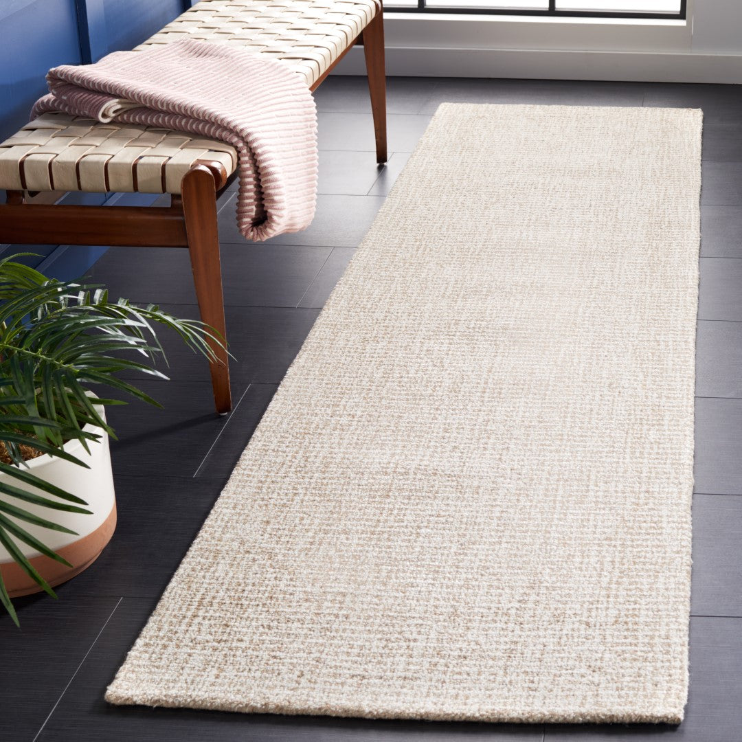 Exquisite Abstract Hand-Tufted Wool Runner Rug - A Timeless and Sophisticated Addition for Hallways and Long Spaces