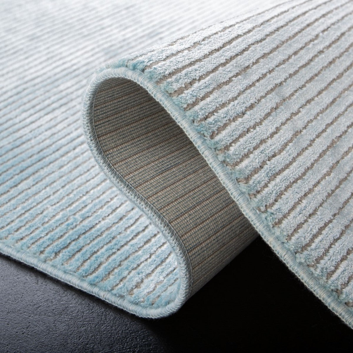 Soft Contemporary Area Rug - 40% Polyester & 60% Viscose Power Loomed for Modern Decor
